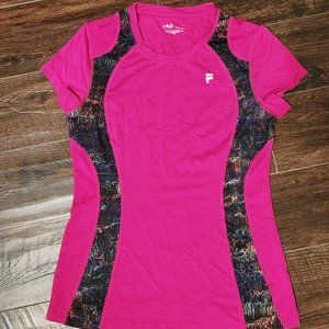 FILA Athletic Tee for Women - Pink, Small